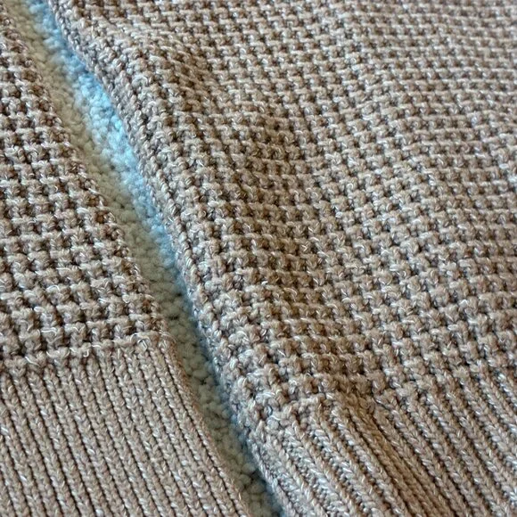 Time and Tru Waffle-Knit Crew Neck Long-Sleeve Sweater - Picture 5 of 8